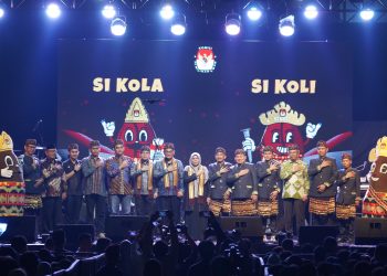 Polres Lampung Utara Amankan Kegiatan Lounching Maskot dan Jingle Pilkada Serentak 2024 