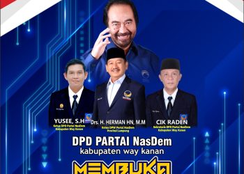 DPD Partai Nasdem buka pendaftaran Bakal Calon Bupati dan Wakil Bupati Kabupaten Way Kanan Tahun 2024