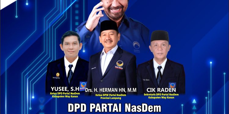 DPD Partai Nasdem buka pendaftaran Bakal Calon Bupati dan Wakil Bupati Kabupaten Way Kanan Tahun 2024