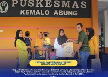 Protokol dan Komunikasi Pimpinan Setdakab Lampura Peduli Anak Stunting