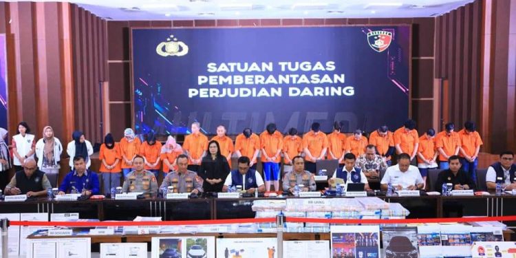 Polri Bongkar Tiga Situs Judi Daring Online