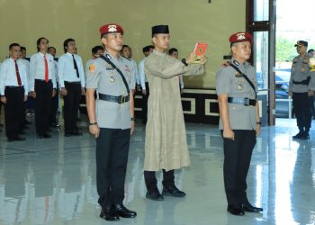 Kapolres Pimpin Sertijab Kasat Narkoba Polres Tulang Bawang Barat
