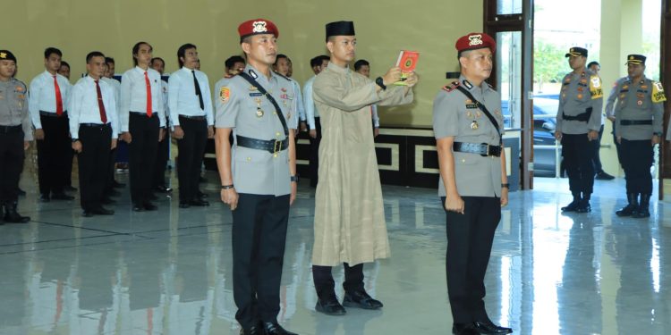 Kapolres Pimpin Sertijab Kasat Narkoba Polres Tulang Bawang Barat
