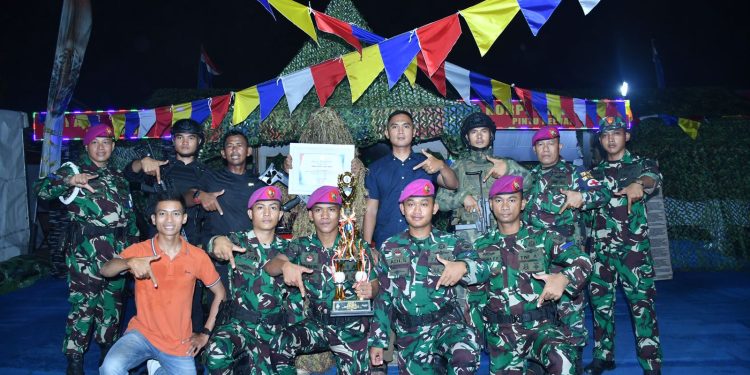 STAND KORPS MARINIR TNI AL RAIH PENGHARGAAN STAND TERBAIK DI EVENT PEKAN RAYA LAMPUNG 2024