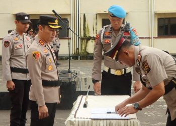 Kapolres Empat Lawang Pimpin Sertijab, Berikut Nama-Namanya