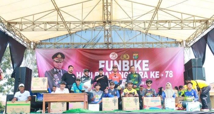 Sambut Hari Bhayangkara ke-78, Polres Lampung Timur Gelar Fun Bike