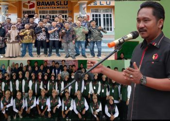 Bawaslu Mesuji Melalui Kordiv HPPH Wahyu Eko Prasetyo Melekatkan Pengawasan Pada Pelantikan dan Bimtek Pantarlih di Kec Mesuji Timur
