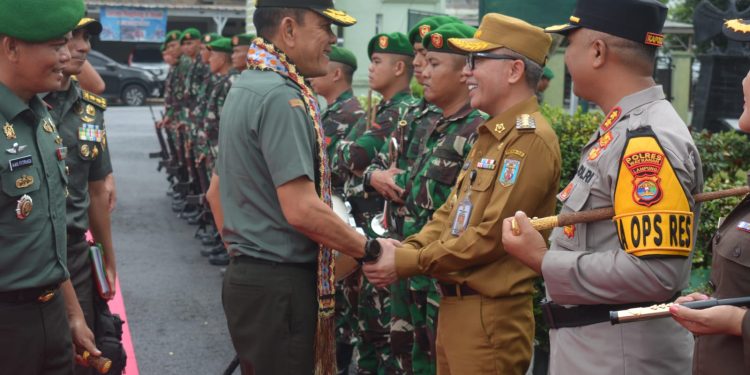 Danrem 043/Garuda Hitam Kunjungan Kerja Ke Kodim 0427/Way Kanan,Begini Pesan Beliau