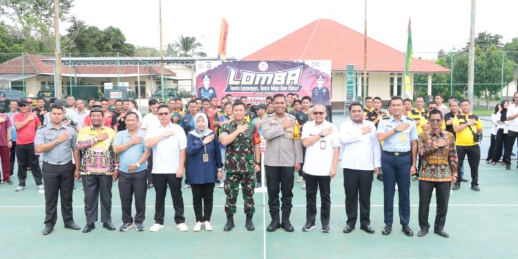 Polres Tuba Gelar Tiga Pertandingan Olahraga Serentak Sambut Hari Bhayangkara Ke-78, AKBP James: Ada 100 Peserta Yang Mengikuti