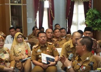 Pj. Bupati Lampung Utara Hadiri Zoom Asistensi dengan Tim Irjen Kemendagri