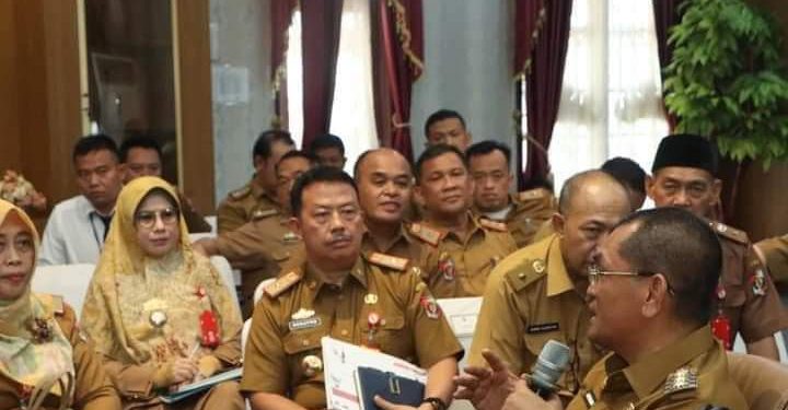 Pj. Bupati Lampung Utara Hadiri Zoom Asistensi dengan Tim Irjen Kemendagri