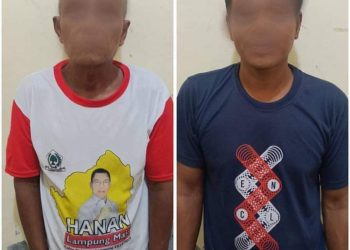 Polsek Sekampung Tangkap 2 warga Diduga Terlibat Aksi Pencurian dan Penadahan