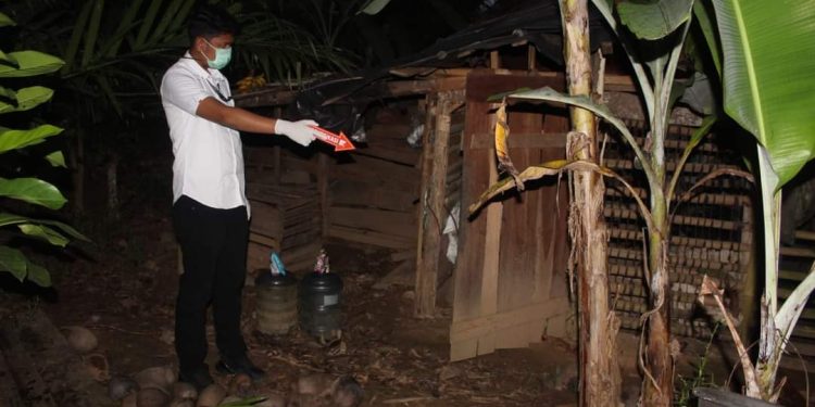 Buruh Tani Ditemukan Tewas dan Membusuk di Gubuk Perkebunan Pekon Banjarejo Pringsewu