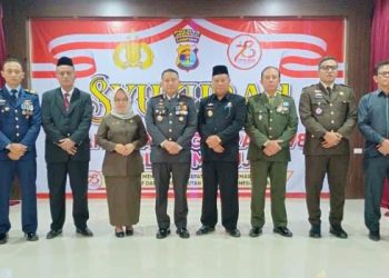 Hadiri Upacara HUT Bhayangkara Ke 78 tahun : Ini Ungkapan Ketua Bawaslu Mesuji Deden Cahyono.