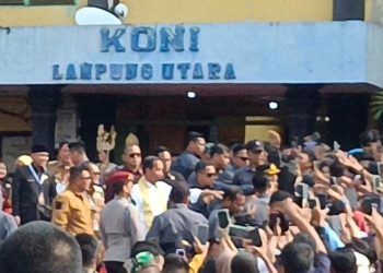 Presiden RI Datang Ke Lampung Utara di Sambut Ribuan Masyarakat