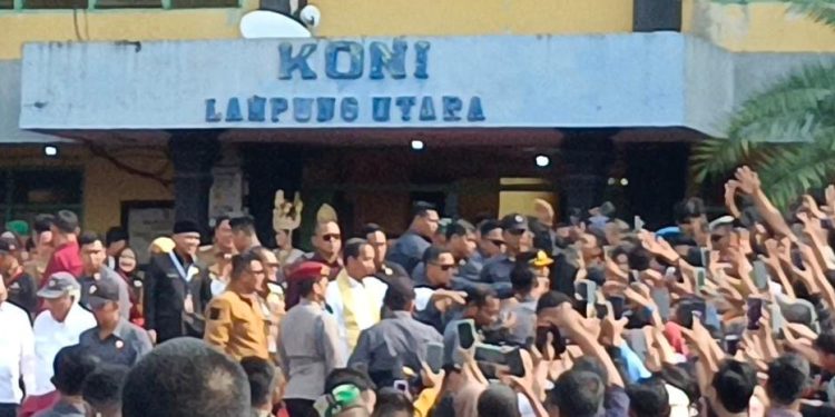 Presiden RI Datang Ke Lampung Utara di Sambut Ribuan Masyarakat