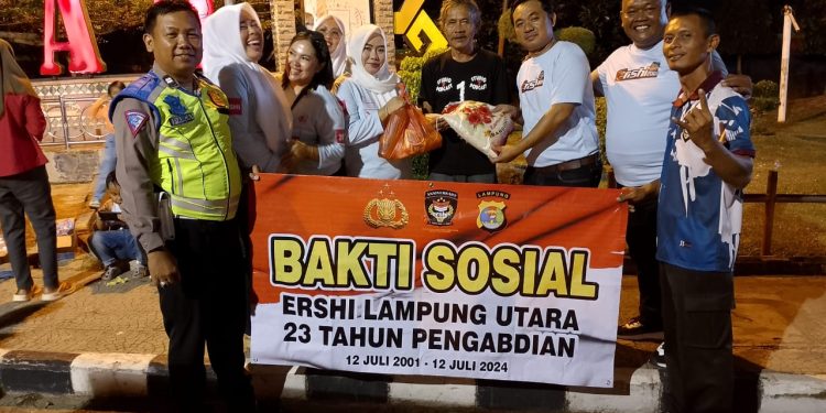 Bintara Polri 2001 Baksos Isi Rangkaian Kegiatan HUT Anniversari Ershi Ke-23