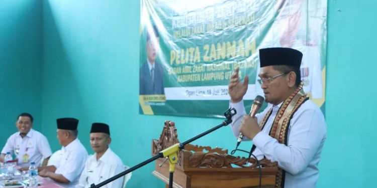Turunkan Angka Kemiskinan, Pemkab Lampura Kalaborasi Bersama Baznas Luncurkan Program Pelita Zannah