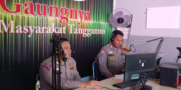 Jaga Ketertipan Lalu Lintas, Sat Lantas Polres Tanggamus Gelar Penyuluhan