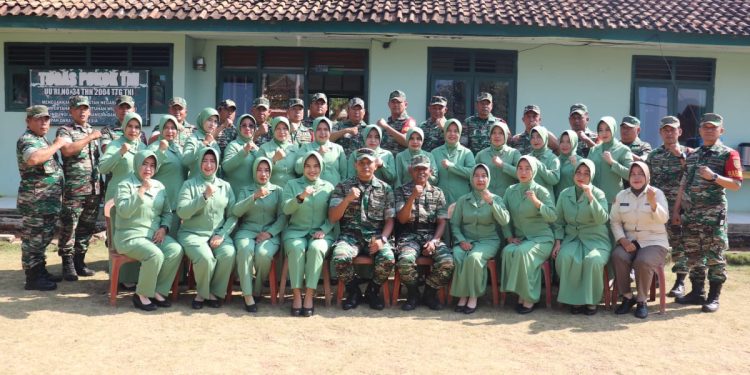 Koramil 412-10/Tanjung Raja Sambut Kedatangan Komandan Kodim 0412-LU