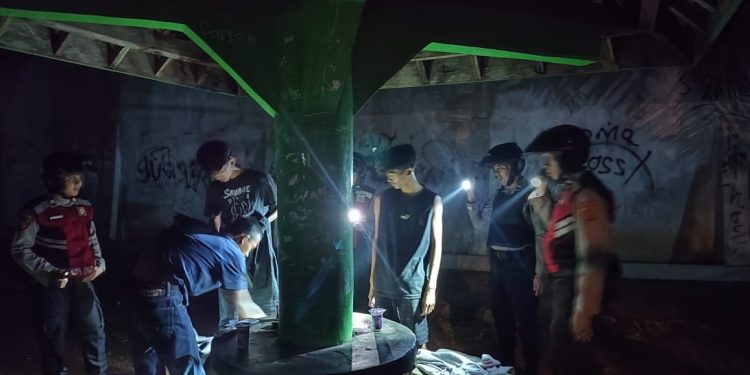 Cegah Ganguan Kamtibmas, Timtas Polres Lampung Utara Gencarkan Patroli Malam