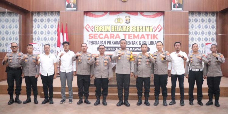 Polres Tulang Bawang Gelar Forum Belajar Bersama, AKBP James: Pilkada dan Isu Lokal Jadi Materinya