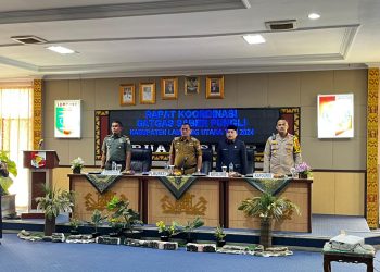Kapolres AKBP Teddy Rachesna Hadiri Rakor Satgas Saber Pungli Kabupaten Lampung Utara