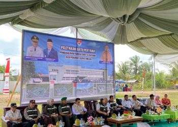 PEMERINTAH KABUPATEN MESUJI LAKSANAKAN ACARA SEREMONIAL PELETAKAN BATU PERTAMA.