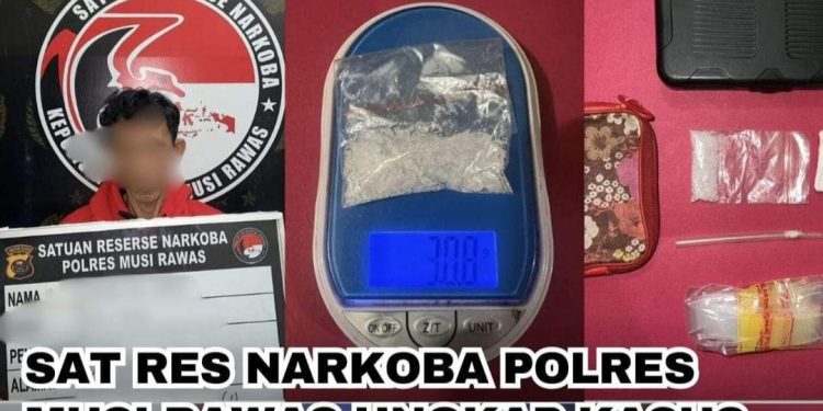 Satres Narkoba Polres Musi Rawas Ungkap Kasus TP Narkoba di Desa Sindang Jaya