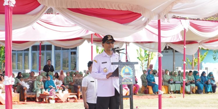 Bupati Boyolali Membuka TMMD di Desa Catur