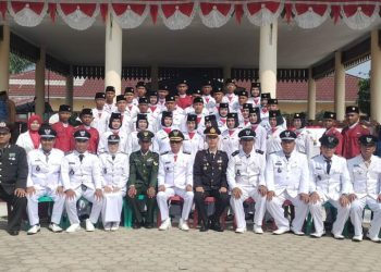 Camat Abung Semuli Pimpin Upacara HUT RI ke-79 Tahun 2024