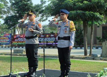 Rangkaian Acara Pisah Sambut Kapolres Tulang Bawang Barat Berlangsung Khidmat dan Haru