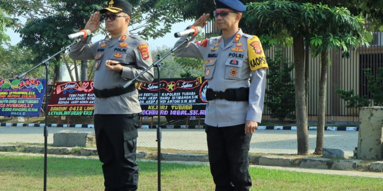 Rangkaian Acara Pisah Sambut Kapolres Tulang Bawang Barat Berlangsung Khidmat dan Haru