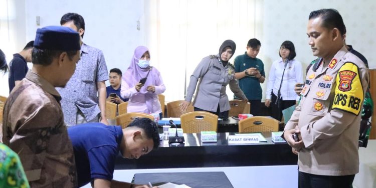 Cegah Aksi Tawuran dan Geng Motor di Kalangan Pelajar, Polres Lampung Utara Gelar Mitigasi