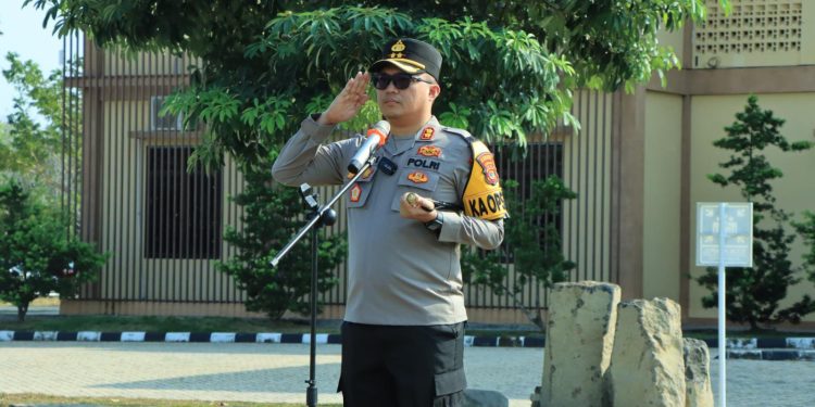 Kapolres Tulang Bawang Barat Pimpin Apel Perdana, Pastikan Kesiapan personil