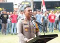 Polres Tulang Bawang Gelar Simulasi Pengamanan Pelantikan Anggota Legislatif Secara On The Spot