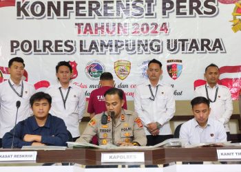 Korupsi Dana BOS Afirmasi,Polres Lampung Utara Tetapkan Mantan Kepala Sekolah SMP 3 Bunga Mayang Jadi Tersangka