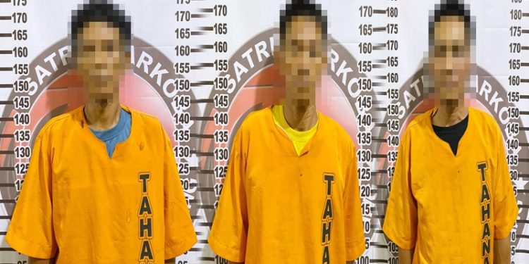 Gasak Narkoba di Dente Teladas, Polres Tulang Bawang Tangkap Tiga Pengedar Sabu