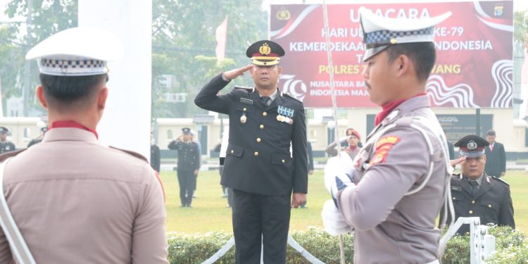 Polres Tuba Gelar Upacara Peringatan HUT Ke-79 Kemerdekaan RI, Kompol Mutolib Sampaikan Penekanan Kapolda Lampung