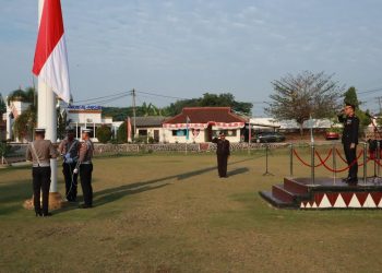 Polres Lampung Utara Gelar Upacara Peringatan Hari Kemerdekaan Republik Indonesia Ke-79