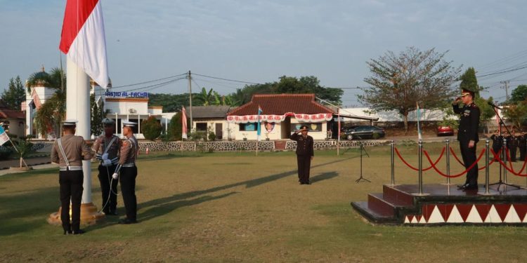 Polres Lampung Utara Gelar Upacara Peringatan Hari Kemerdekaan Republik Indonesia Ke-79