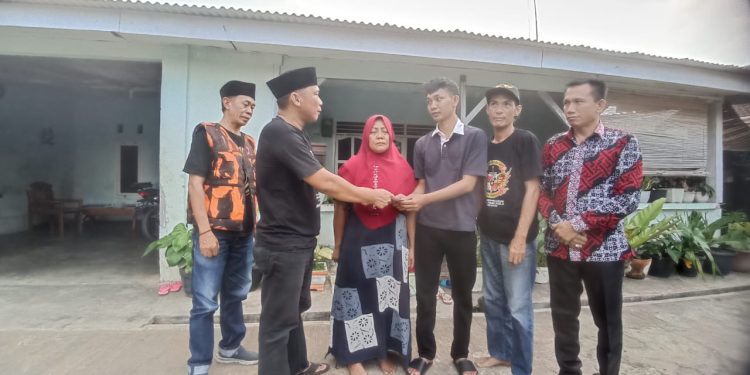 Pemuda Pancasila Lampura Beri Bantuan Sosial Ke Korban Penyekapan dan Peyiksaan