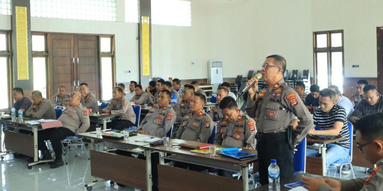 Kapolres Perdana Pimpin Langsung Pelaksanaan Gelar Operasional Polres Tulang Bawang Barat Dan Polsek Jajaran