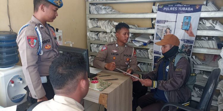 Hindari Pelanggaran Dan Pungli, Sipropam Polres Tulang Bawang Barat Cek Pelayanan Publik