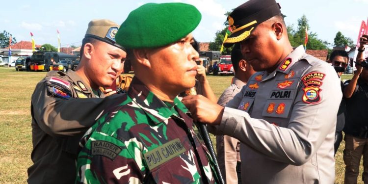 Polres Tuba Laksanakan Apel Gelar Pasukan, AKBP James: Tanda Dimulainya Operasi Mantap Praja Krakatau 2024