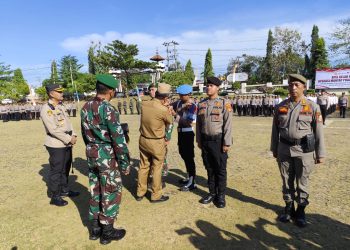 Amankan Pilkada, Polres Lampung Utara Melaksanakan Apel Gelar Pasukan Ops Mantap Praja Krakatau 2024