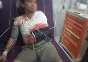 Naas..Wartawan Mesuji Ingin Melerai malah di bacok.