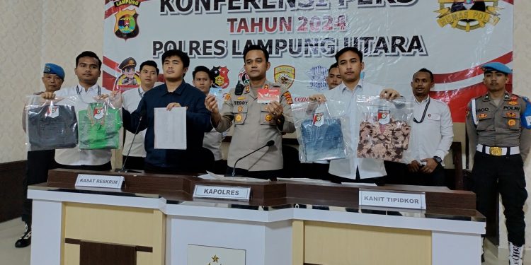 Dugaan Korupsi Dana Bos Afirmasi KS SMPN 3 Bunga Mayang di Tahan Polres Lampura