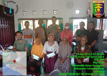 Pemerintah Pekon Way Sindi Hanuan Realisasikan BLT-DD Tahap I Tahun 2024