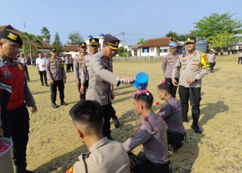 Polres Lampung Utara Terima Penambahan 18 Bintara Remaja Dari Polda Lampung